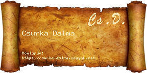 Csurka Dalma névjegykártya
